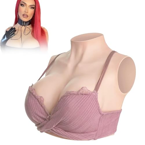 Pechos falsos de silicona realistas copa G para cosplay y drag queen