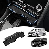 Mozan トヨタ 新型 アルファード40系 ヴェルファイア40系に適合 センターエアコン吹き出し収納ケース 収納ボックス センターコンソールトレイ コンソールボックス コンソールトレイ 小物入れ 小物収納 スマホ置き ケーブルホール 滑り止めマット インテリア アクセサリー 取付簡単