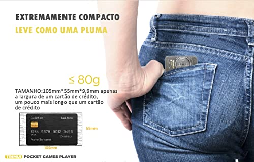 consola de jogos portátil Mini código aberto leve consola de jogos retrô POWKIDDY A66 TRIMUI consola