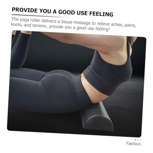 Rodillo semicircular de alta densidad para yoga, relajación muscular y entrenamiento del equilibrio, columna de masaje ligera de espuma para fisioterapia y ejercicio, herramienta portátil de fitness miniatura 3