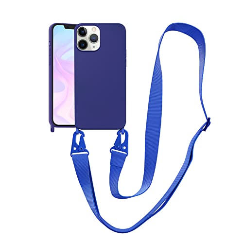 Image of Compatible with iPhone 11 Pro Max Case with Lanyard Crossbody iPhone Case with Strap Adjustable Shockproof Drop Protection Silicone Phone Cover for iPhone 11 Pro Max 6.5''