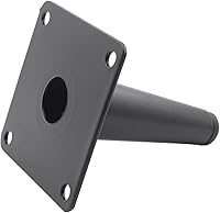 Vista 3 de Paquete de 4 patas para muebles, patas redondas cónicas para muebles, pie de metal resistente para sofá, armario, bar, cama, mesa, silla, sofá