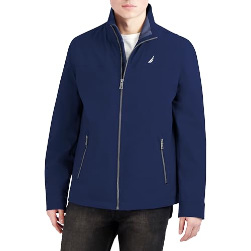 Image of Nautica Men's Golf Jacket - Casual Wear Windbreaker Jacket, Night Blue, Big, 6X