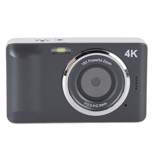 Cámara digital compacta 4K 64MP con zoom 18X y batería recargable miniatura 6