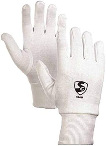 SG Club Cricket Inner Cotton Gloves, Youth (Assorted)