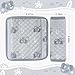 INFANZIA Car Seat Strap Covers for Infants Babies, Soft Carseat Shoulder Pads for Kids, Double-Sided Use Seatbelt Cushion Covers for Stroller, Pushchair & High Chair (Gray)