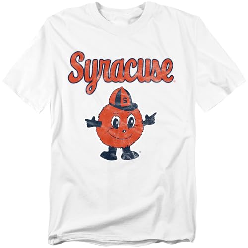 Syracuse University Official Vintage Otto Unisex Adult T-Shirt White Large