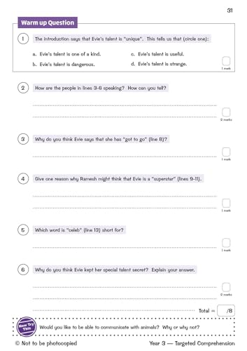 KS2 English Year 3 Reading Comprehension Targeted Question Book - Book 1 (with Answers) (CGP Year 3 English) - Image 4