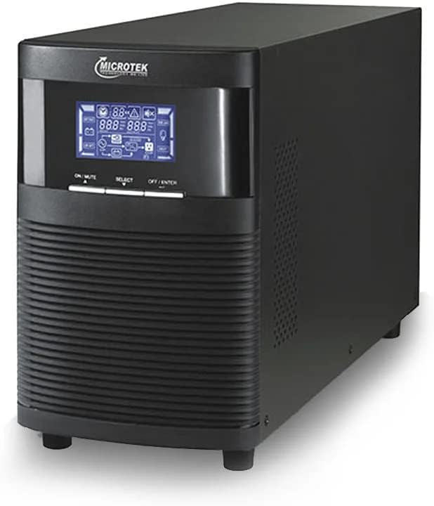 Microtek High Frequency E² Series (1 PH in - 1 PH Out) IGBT Technology Based Online UPS for Home, Office and Shop (1KVA-36VDC)