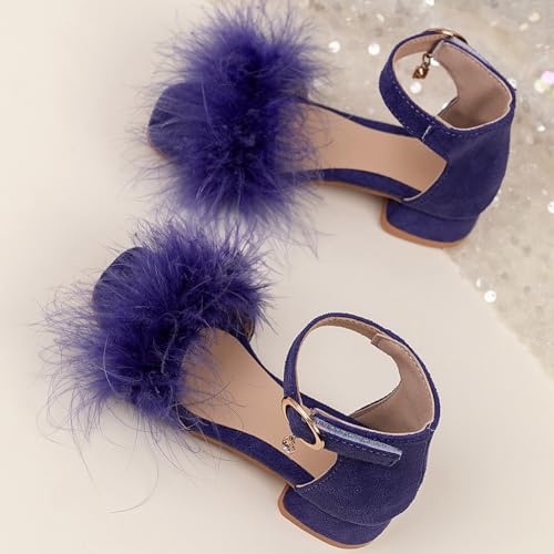 IWIHMIV Little Girls Sandals Girls Low Heels Sandals Open Toe Breathable Princess Summer Lightweight Soft Sole Sandals4