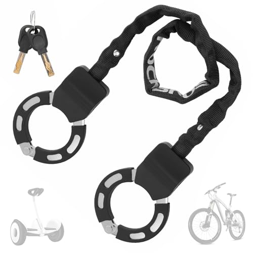 E Scooter Schloss - Handschellenschloss mit Schlüssel Fahrradschloss für E Scooter mit Gummi-Lock-Hülse Diebstahlsicher Schloss Bike Lock Hochbelastbare Schlösser für Fahrräder E-Bike Motorrad