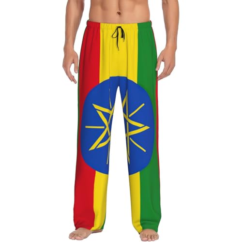Pantalon de pyjama homme Éthiopie grande taille XXXL EdWal noir