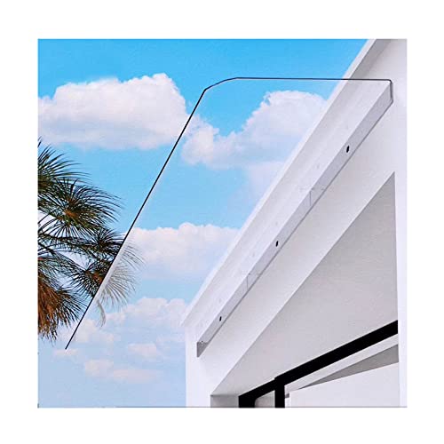 Auvent de fenêtre anti-UV abri de pluie moderne en polycarbonate transparent 50 x 200