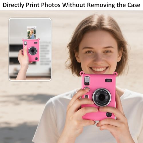 Funda de silicona para cámara Fuji Mini EVO, color rojo miniatura 5