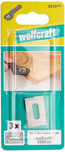 wolfcraft 4310000 3 Lames de Rechange Pour Rabot D'affleurage,argent Cover