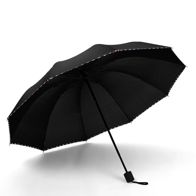 Parapluie de voyage CMBSSTFC avec finition double couleur unie haut de gamme