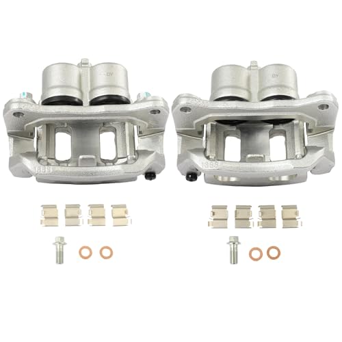 Image of SCITOO 18B5026A 18B5027A Front Left & Right Disc Brake Calipers w /Bracket Fit For Ford For Edge 2007-2010,For Lincoln For MKX 2007-2010, Double Pistons