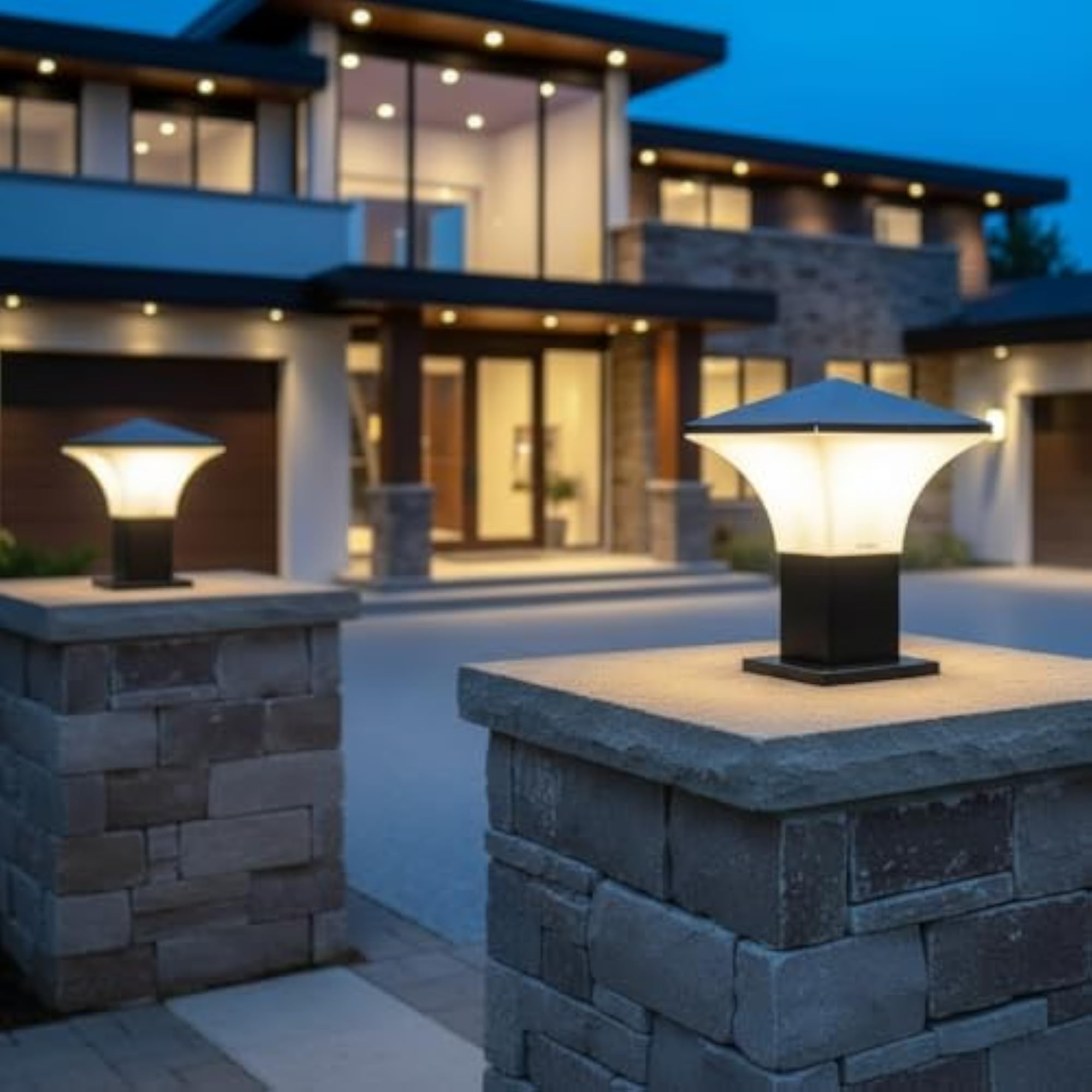 Waterproof Outdoor Gate Lamps for Main Gates and Pillars