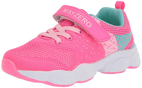 Vivay Girls Tennis Shoes Breathable Running Shoes Walking Shoes Fashion Sneakers for Little Kid (1b-Pink,Size 12 Little Kid)
