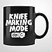 Wytwarzacz noży, nóż do robienia noży ceramiczny kubek do kawy, spersonalizowany czarny kubek kubek do herbaty kubek do domu i biura, na urodziny, rocznicę, trawę Mardi, Walentynki.