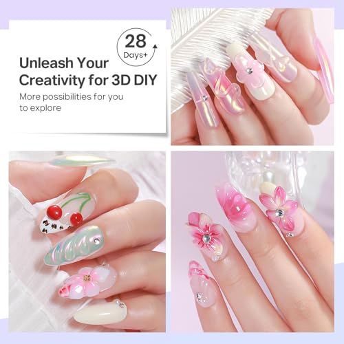 Gel Esculpidor 3D para Uñas MIZHSE 60g Transparente miniatura 6