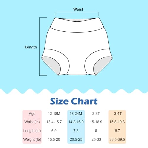 Image of ALVABABY 3 Pack Reusable Baby Boys Swim Diapers UPF 50+ Washable Toddler Beach Diapers