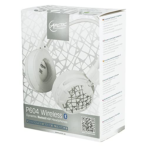Arctic P604 Wireless (White), Dynamic Bluetooth 4.0 Headphones, On-Ear Design With Smart Control And Integrated Microphone, 30 Hours Battery Life #TOP3