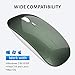 immagine 7Mouse Wireless Ricaricabile, Coener Senza Fili Silenzioso 2,4G 1600DPI Mouse Portatile da Viaggio Ottico con Ricevitore USB per Windows 10/8/7/XP/Vista/PC/Mac (Verde)
