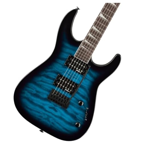 Jackson Dinky JS20 DKQ Electric Guitar - Transparent Blue