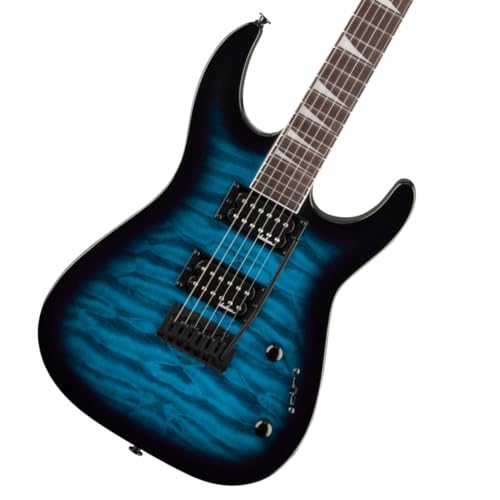 JS Series Dinky® JS20 DKQ 2PT, Amaranth Fingerboard, Transparent Blue Burst
