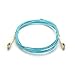 Black Box OM3 50/125 Multimode Fiber Optic Patch Cable OFNR PVC LC-LC AQ 1M