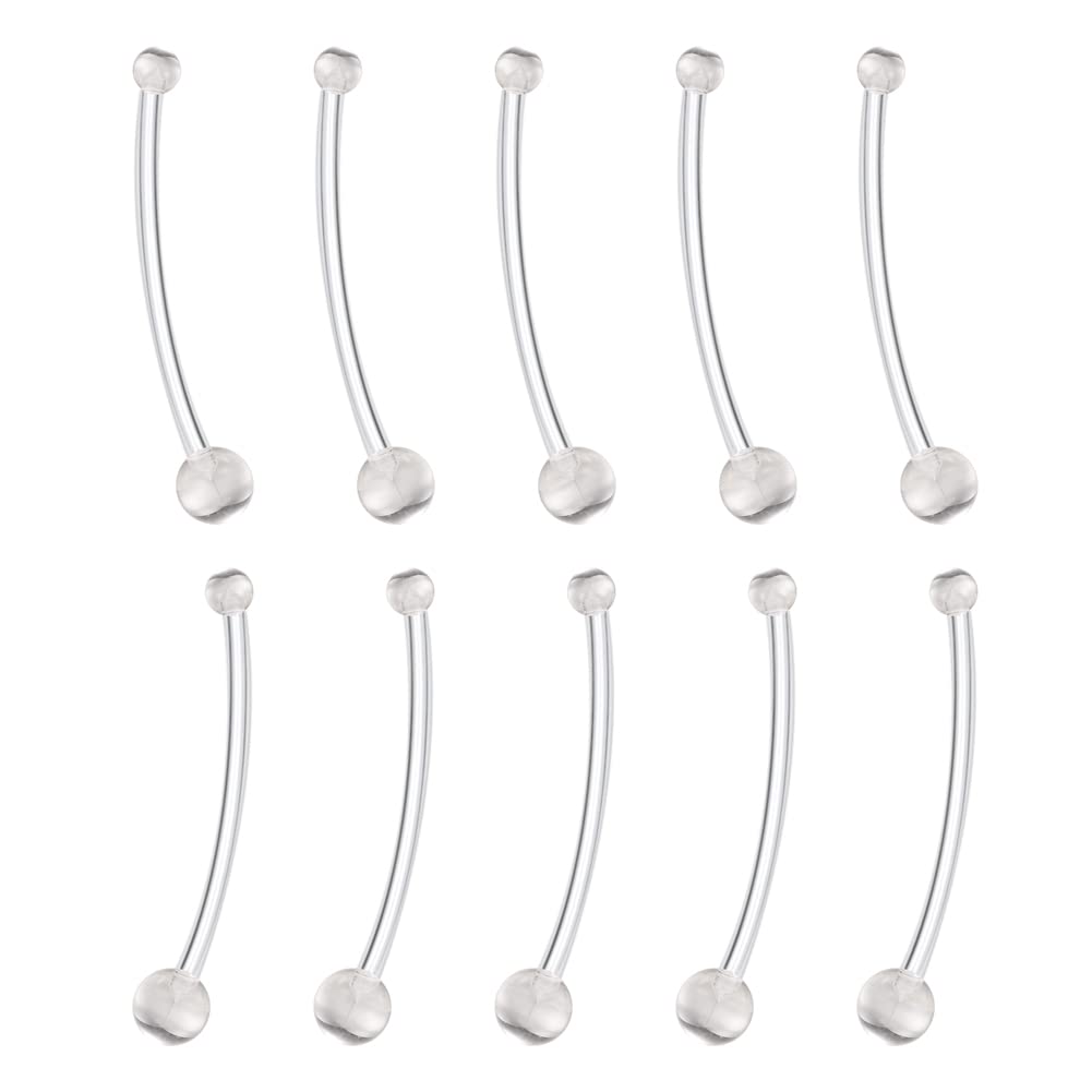 14g 16g Pregnancy Belly Button Rings Pack Maternity Belly Button Piercing Clear Piercing Retainer Jewelry Short Long Bar