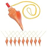 KALLORY 10個 貝殻形ホイッスル 演奏可能装飾用 笛おもちゃ 海辺の雰囲気 家用パーティー向け インテリア 海螺号角音楽