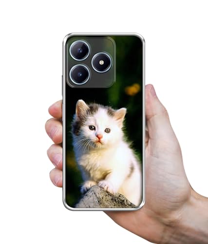 Image of Sweet Cat Design Printed Silicon Soft TPU Back Case Cover for Realme C63 4G / Narzo N63 4G