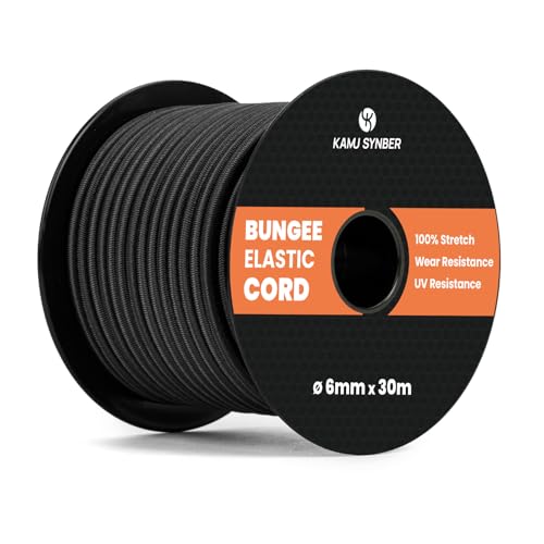 Linka Gumowa 6mm x 30m Elastyczny Sznurek Gumowy Bungee Cord