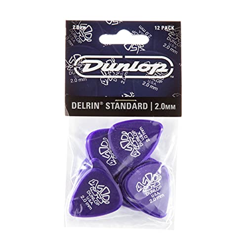 Jim Dunlop Delrin Purple Guitar Pick Player's Pack #TOP8