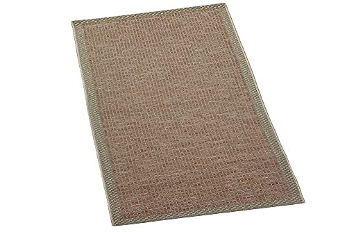 Teppich-Traum In- & Outdoor Teppich Sisal Optik | Küche Wohnzimmer Terrasse Balkon | terrakotta...