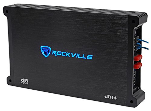 Rockville Db14 4000W Peak/1000W Rms Mono 2 Ohm Amplifier Car Audio Amp,Black #TOP1
