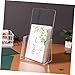 SHOWERORO 2pcs Acrylic Display Stands Brochure Magazine Holder Conference Booth Display Office Storage Shelves Easy Installation