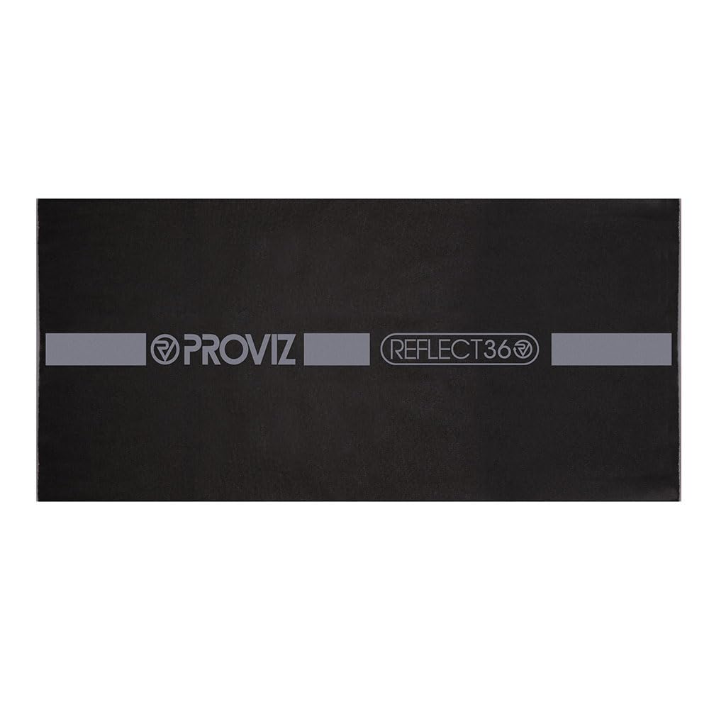 Proviz REFLECT360 Explorer Reflective Breathable Unisex Windproof Fleece-Lined Neck Warmer Gaiter Hi Visibility, Black