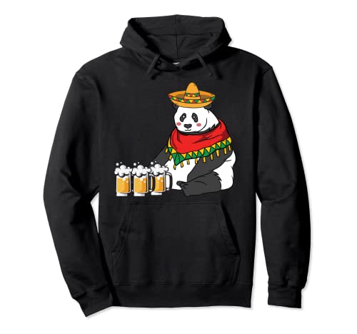 Cinco De Mayo | Panda Bear Hombres Mujeres Regalos Sudadera con Capucha