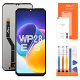 AGCUT Display LCD per Oukitel WP28S / WP28E LCD Display per Oukitel WP28S / WP28E 6,52" Schermo di ricambio Touch Screen Digitazer Assembly con riparazione Kit, Nero