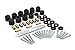 Daystar, Jeep CJ 1" Taller Polyurethane Body Mount Kit Replaces Factory Body Mount Bushings, fits CJ5/7 1976 to 1979 4WD, KJ04503BK, Made in America , Black