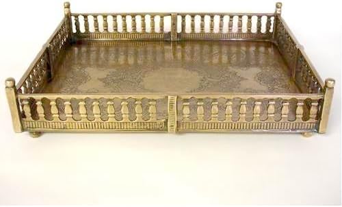 Rectangular Tray Brass Decorative Tray Antique Brass Finish #1278