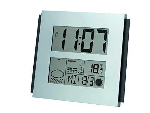 Wanduhren digital Silber 40330