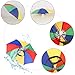 Umbrella Hat, 2 Pack Colorful Party Hats Hands Free Umbrella, Adjustable Fits All Age Kids Adults for Beach Fishing Gardening (Watermelon Red)