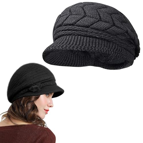 La mejor selección de Bombines para Mujer los mejores 10. 46 ZSKEUR Boinas Mujer, Gorro De Invierno Elegante y Cálido, Perfecto con Cualquier Prenda De Invierno, Adecuada para Esquí y Actividades Al Aire Libre, Material Acrílico Suave,...