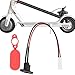 equlup Electric Scooter Charging Port, Silicone Charging Port Smooth Scooter Charging Port with Waterproof Cover Portable Electric Scooter Accessory for M365