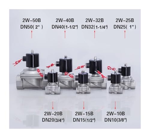 Vanne électrique DN25 12V inox 304 normalement fermée joint NBR plomberie - 2