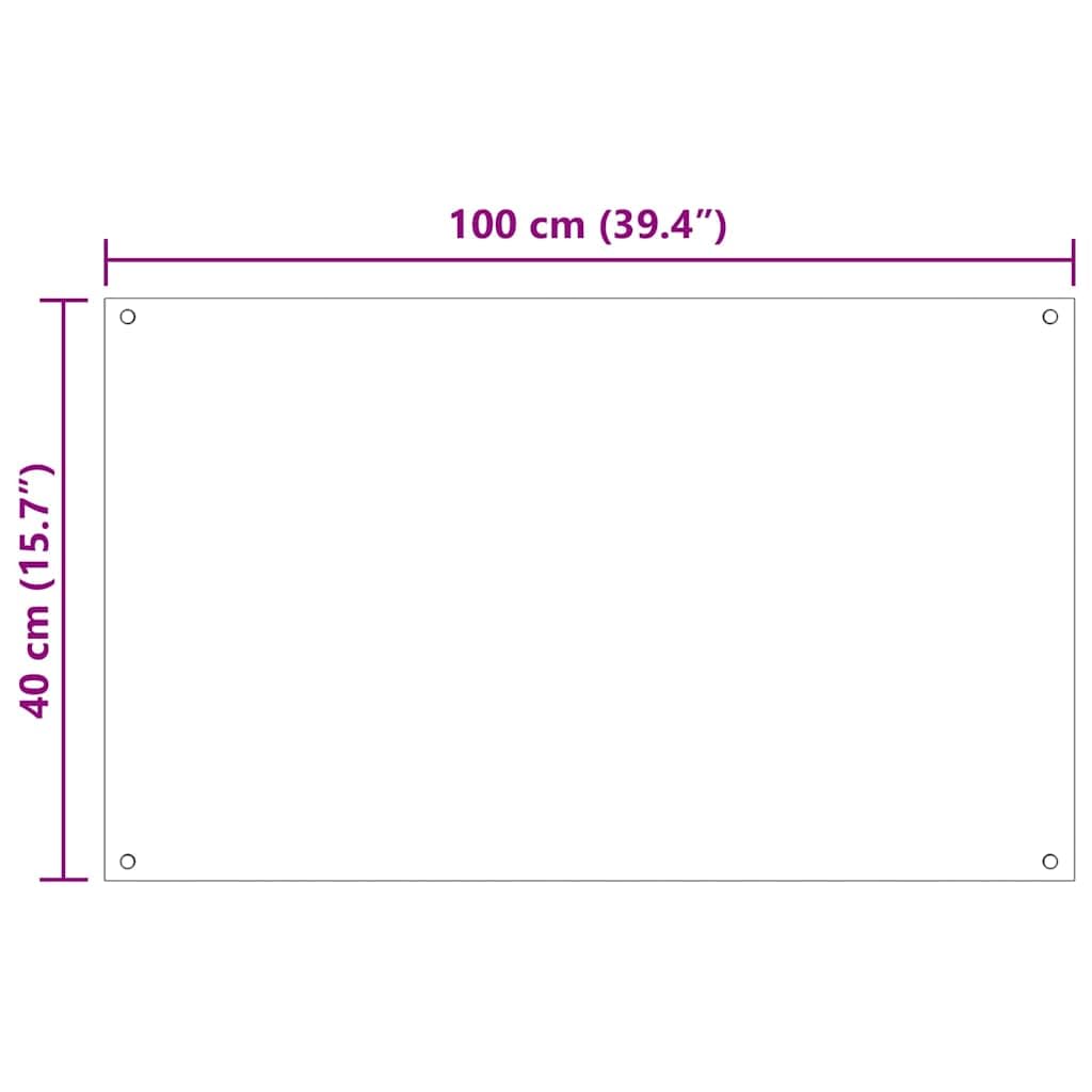 Generisch Küchenrückwand 2 pcs Transparent 100 x 40 cm Gehärtetes Glas,Heim & Garten,Küche & Esszimmer,Küchenhelfer & -utensilien-3415431